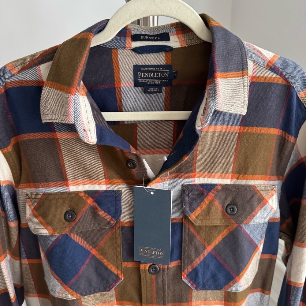 NWT PENDLETON Burnside Double Brushed Flannel 100… - image 4